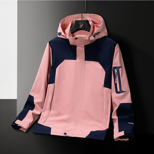 Herren Technische Softshell-Outdoorjacke mit Kapuze wasserabweisender Membran und Ärmeltasche Nord Taschen