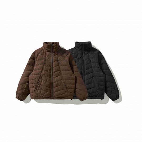 Unisex Gepolsterte Steppjacke mit hohem Kragen, Kordelzugsaum und elastischen Bündchen Nord Taschen