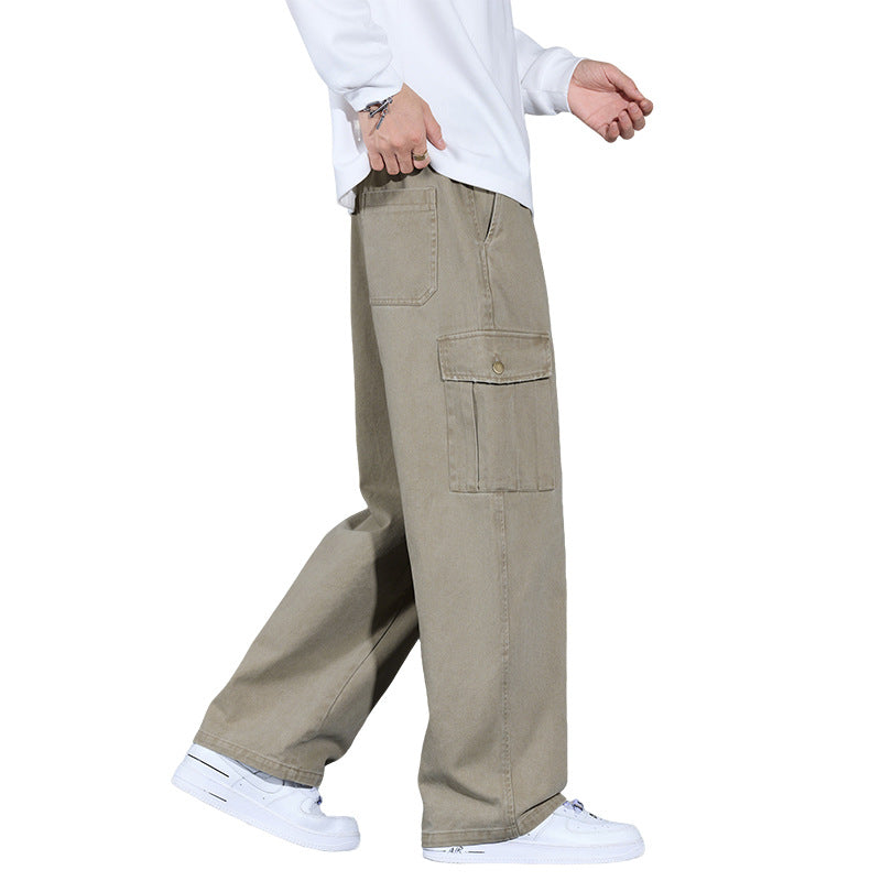 Herren Cargo-Hose im weiten Relaxed-Fit mit Tunnelzugbund und Mehrfachtaschen Nord Taschen