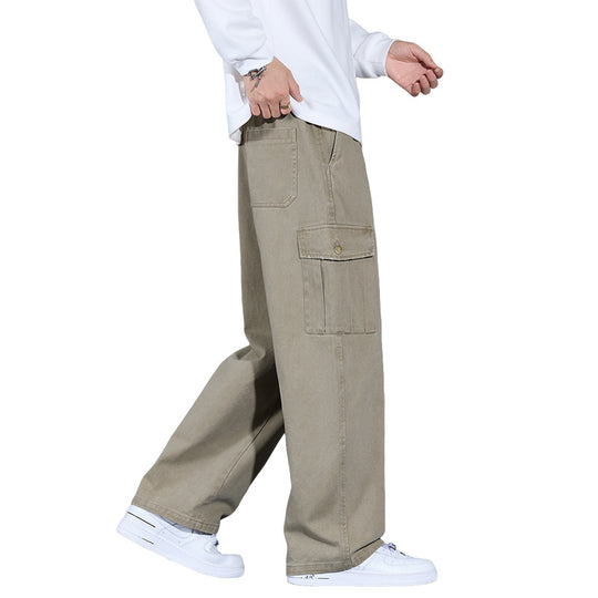 Herren Cargo-Hose im weiten Relaxed-Fit mit Tunnelzugbund und Mehrfachtaschen Nord Taschen