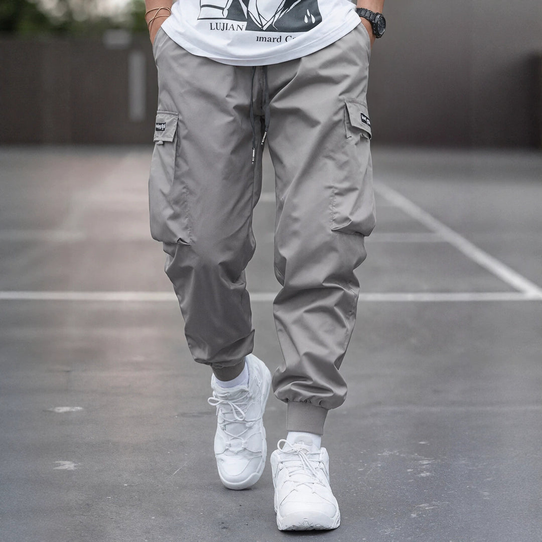 Herren Tapered Cargo-Joggerhose mit elastischem Tunnelzug, verstärkten Klappentaschen & gerippten Knöchelbündchen Nord Taschen