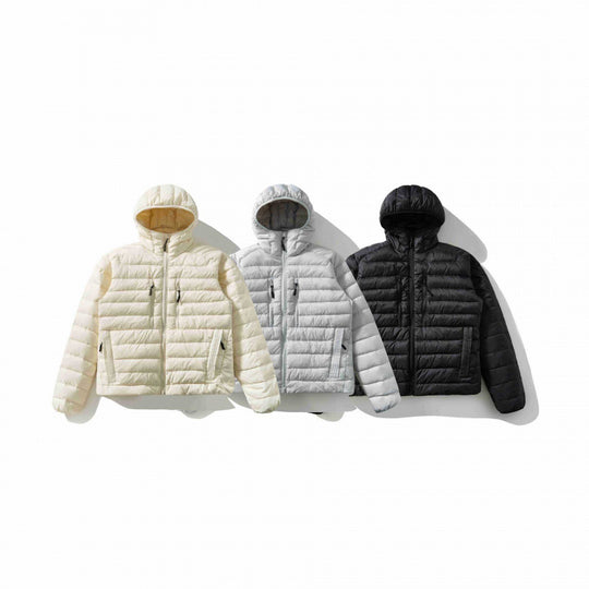 Damen Ultraleichte Steppjacke mit Kapuze, Daunenoptik und winddichter Außenhülle Nord Taschen