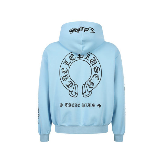 Unisex Kapuzenpullover im Urban‑Gothic‑Print mit geripptem Saum Nord Taschen