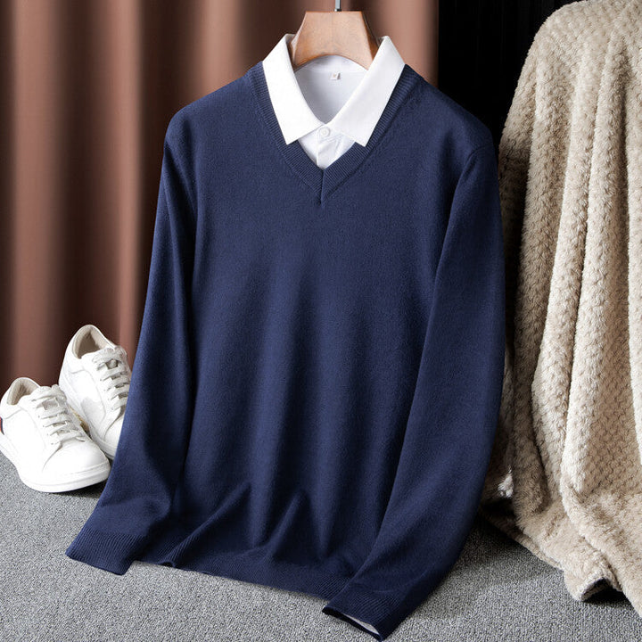 Herren V-Ausschnitt Pullover