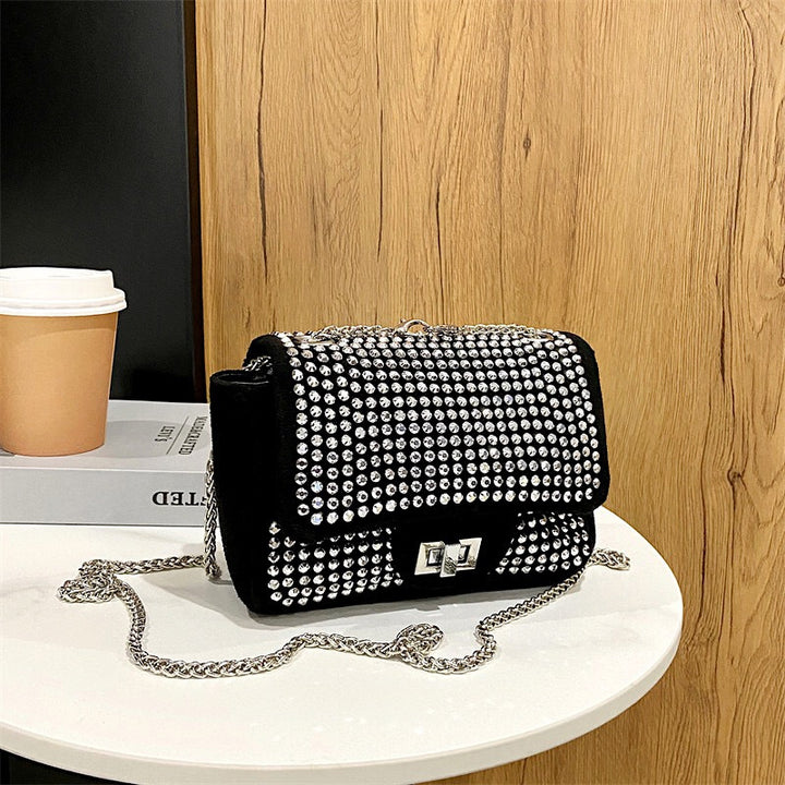 Damen elegante Clutch-Tasche mit strahlenden Strassakzenten Nord Taschen