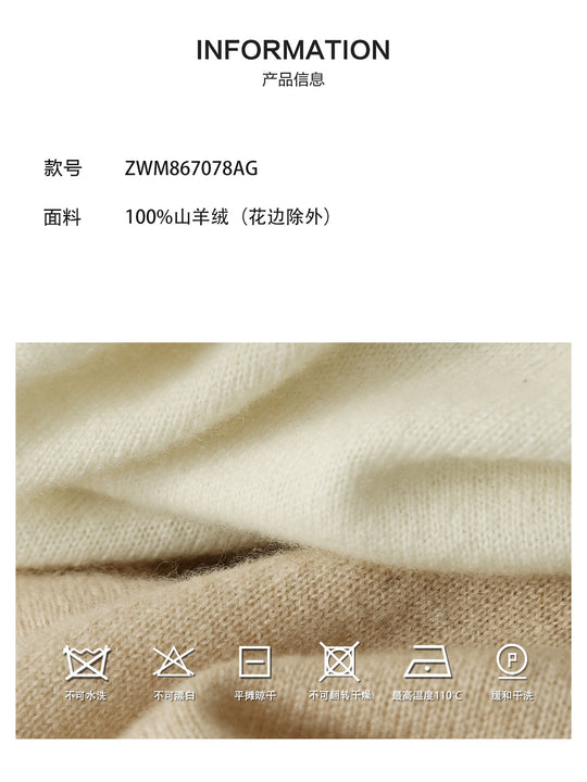 Damen Kurze Mohair-Cardigan mit Spitzenbesatz und Perlenknöpfen Nord Taschen