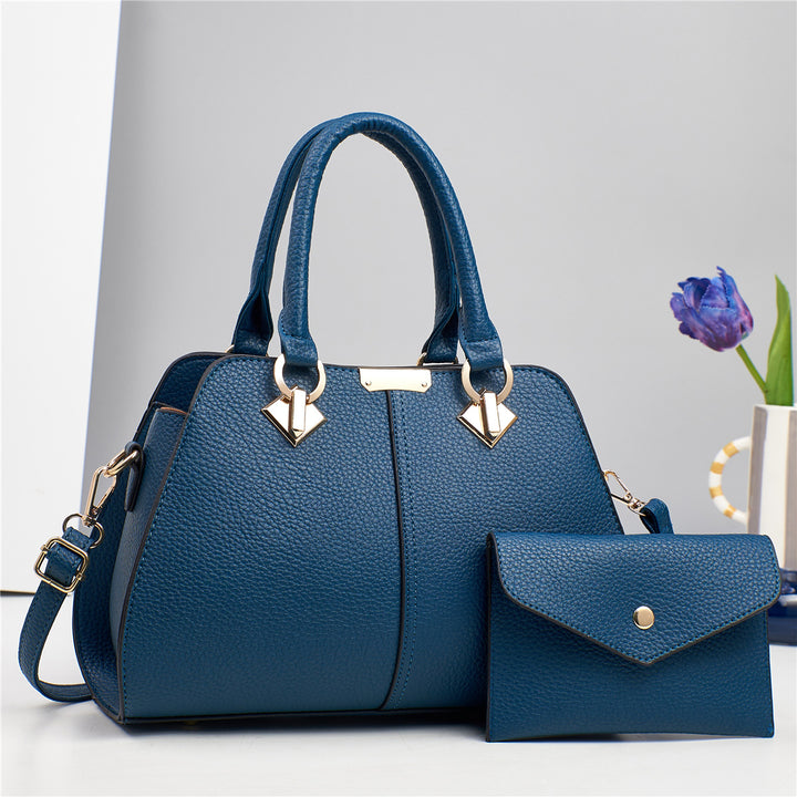 Damen elegante Handtasche mit strukturiertem Design und abnehmbarer Clutch Nord Taschen