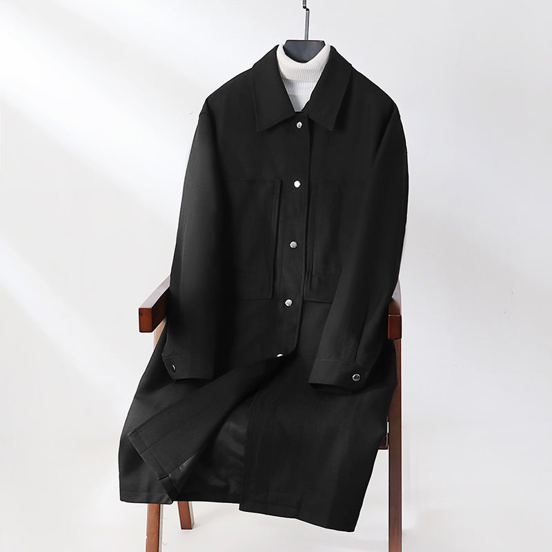 Herren Leichter Mantel im Overshirt‑Stil mit aufgesetzten Taschen Nord Taschen