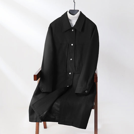 Herren Leichter Mantel im Overshirt‑Stil mit aufgesetzten Taschen Nord Taschen