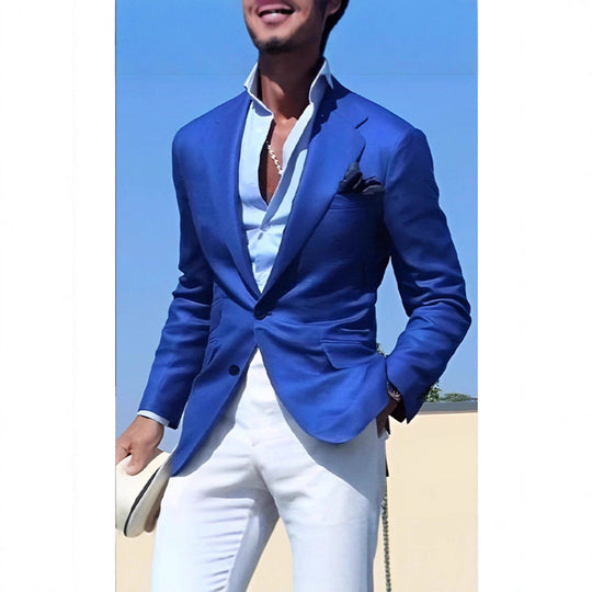 Herren Eleganter Blazer mit modernem Schnitt und strukturiertem GewNord Taschene Nord Taschen