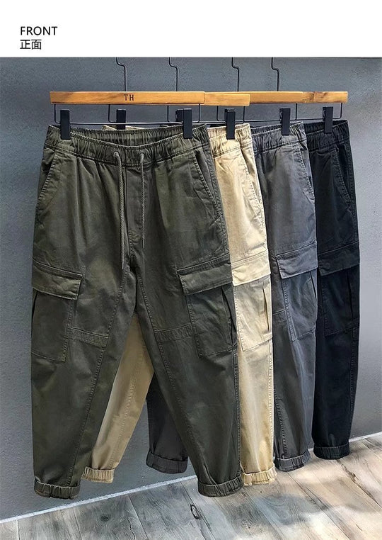 Herren Cargohose im Camouflage-Utility-Stil mit geradem Bein und robustem Canvas Nord Taschen