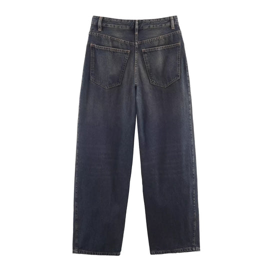 Damen Weite hochtaillierte Culotte-Hose mit Ziernaht, aufgesetzten Taschen und Bindegürtel Nord Taschen