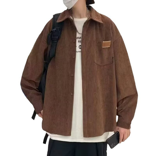 Unisex Lässige Übergröße Hemd Nord Taschen