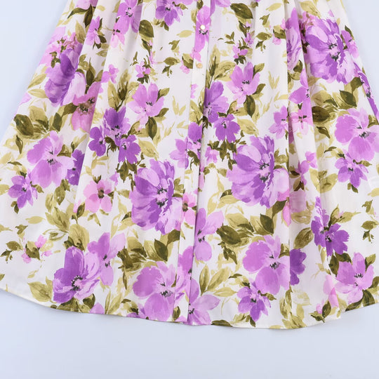 Damen Midikleid mit Hemdblusenkragen, taillenbetontem Flechtgürtel und Volantrock Nord Taschen