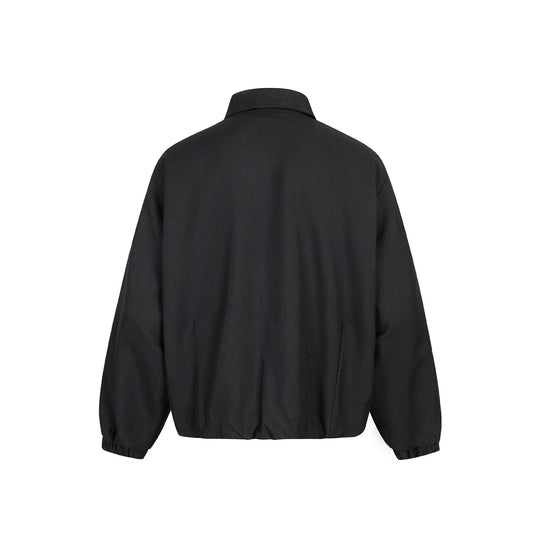 Unisex Boxy-Kurzblouson mit Hemdkragen, Zweiwege‑Metallreißverschluss und elastischem Saum Nord Taschen