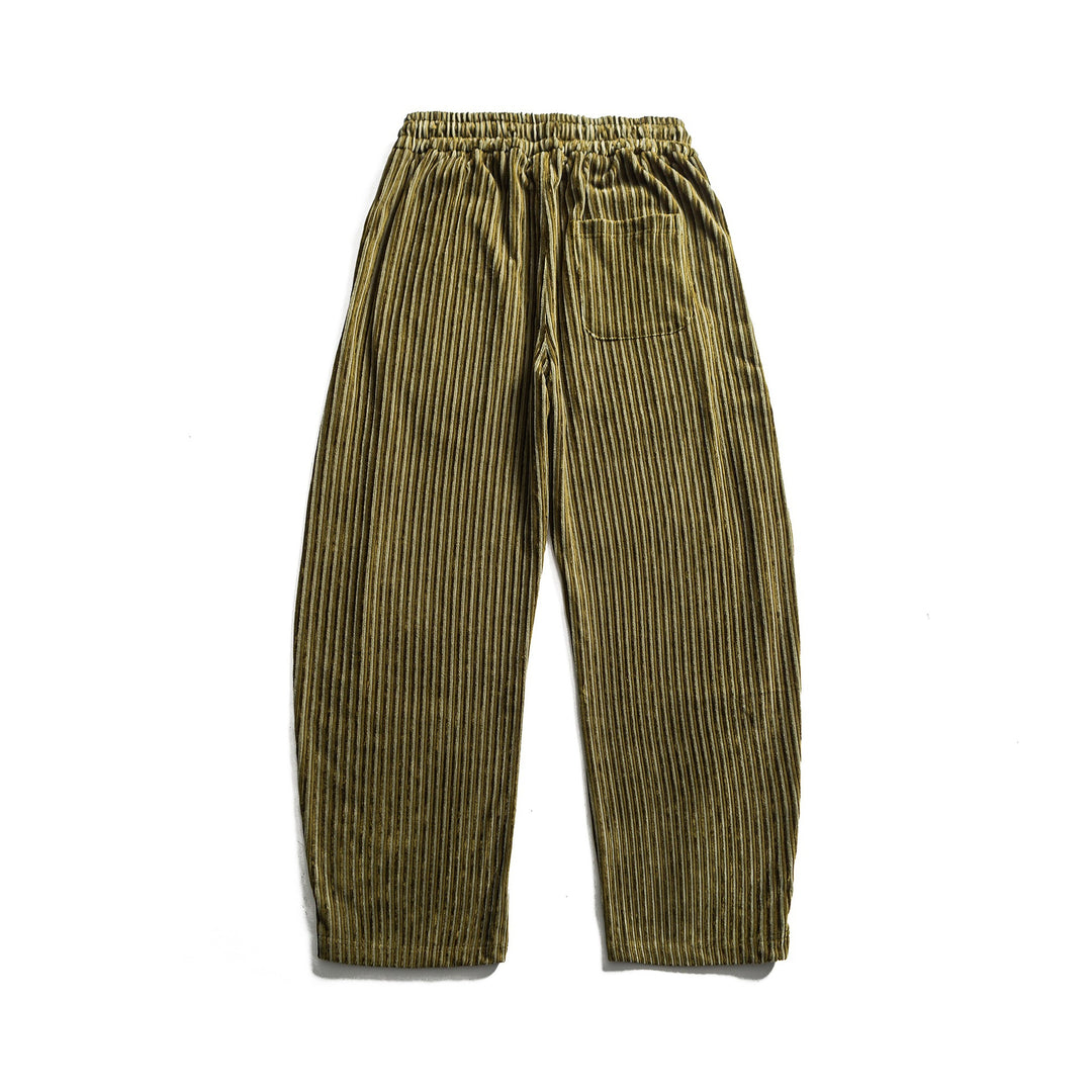 Damen Weite Plissee-Hose mit elastischem Bund und Tunnelzug Nord Taschen