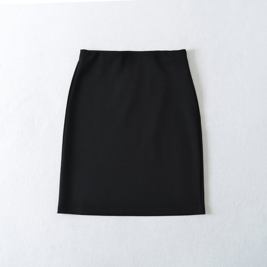 Damen Figurnaher Jersey-Bleistiftrock mit hohem Bund und stretchigem Komfortmaterial Nord Taschen