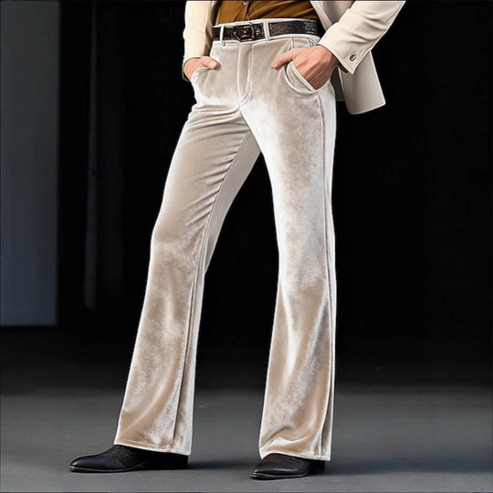 Herren Elegante und weiche Velours-Hose Nord Taschen