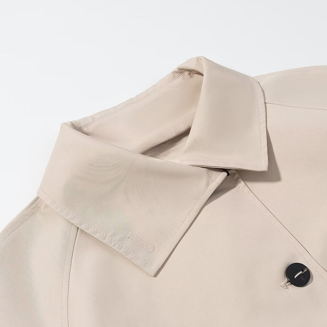Damen Kurzjacke im Trenchstil mit kastiger Boxy‑Silhouette und Raglanärmeln Nord Taschen