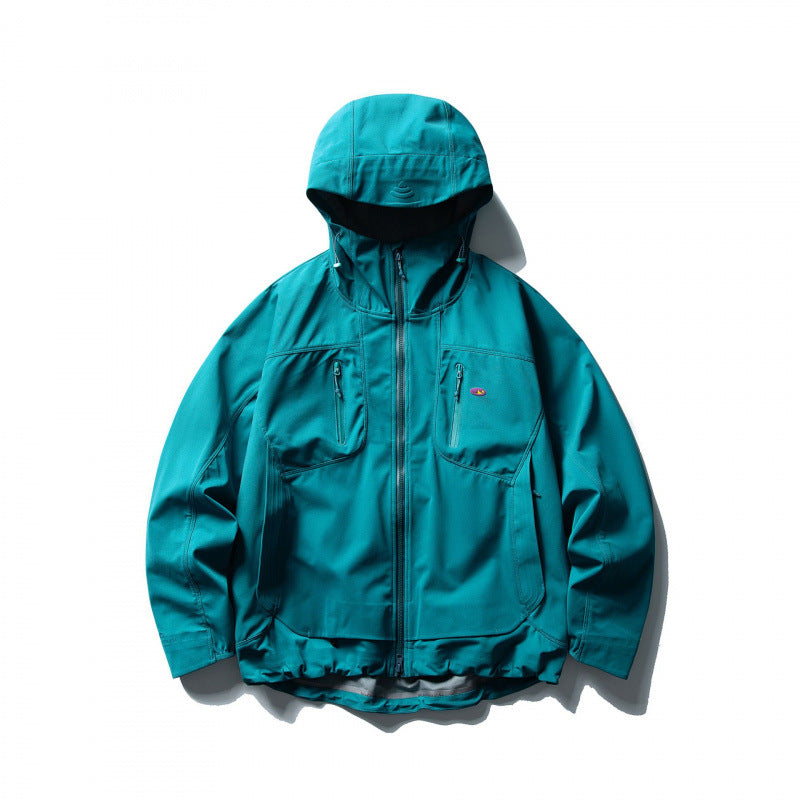 Unisex Leichte Softshell-Outdoorjacke mit verstellbarer Kapuze, wasserabweisender Membran und ergonomischen Brusttaschen Nord Taschen