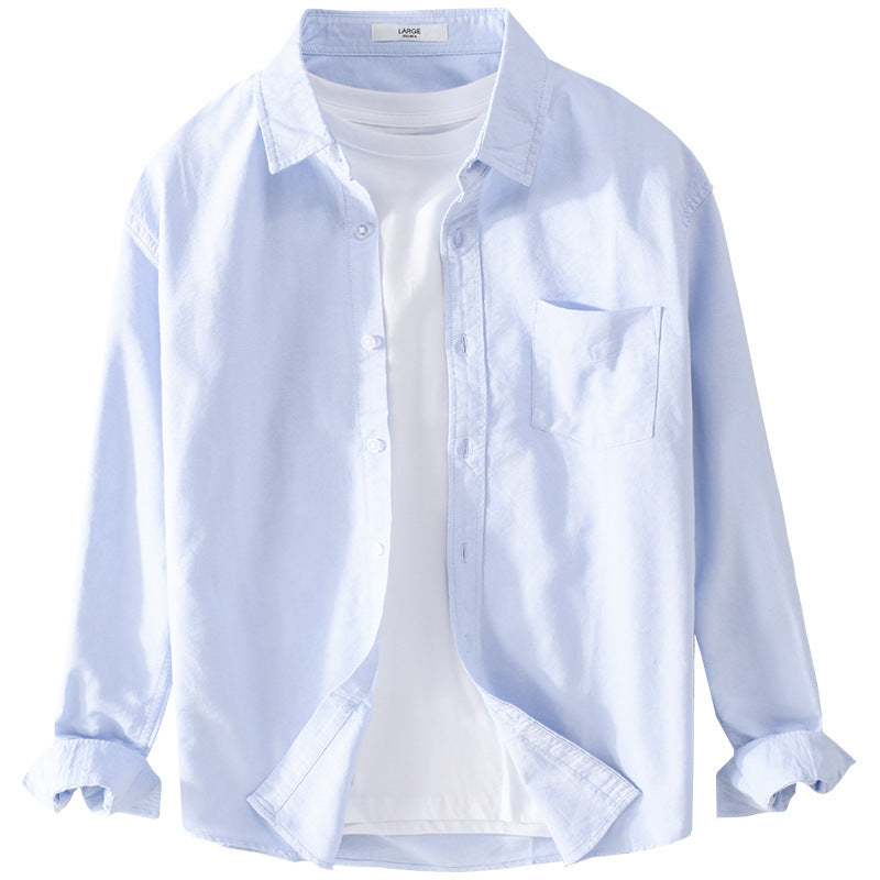 Herren Lässiges Baumwoll-Layering-Overshirt mit Kentkragen, Brusttasche und softem Twill-Finish Nord Taschen