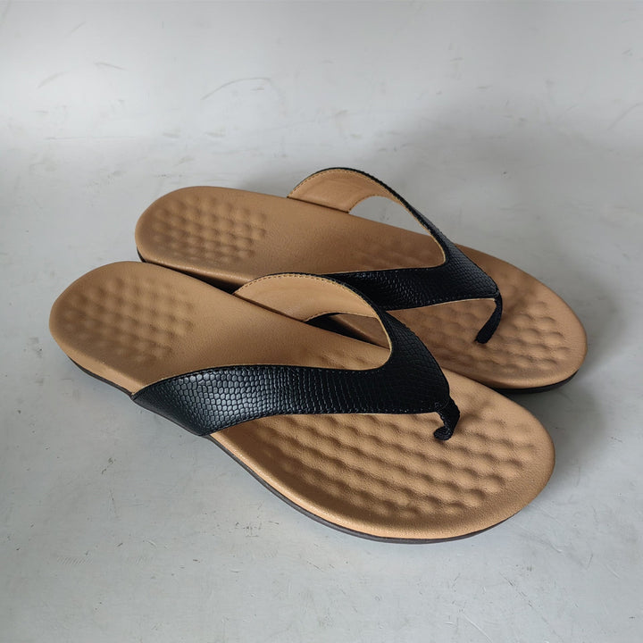 Damen Elegante Zehentrenner-Sandalen mit modischem Riemendesign
