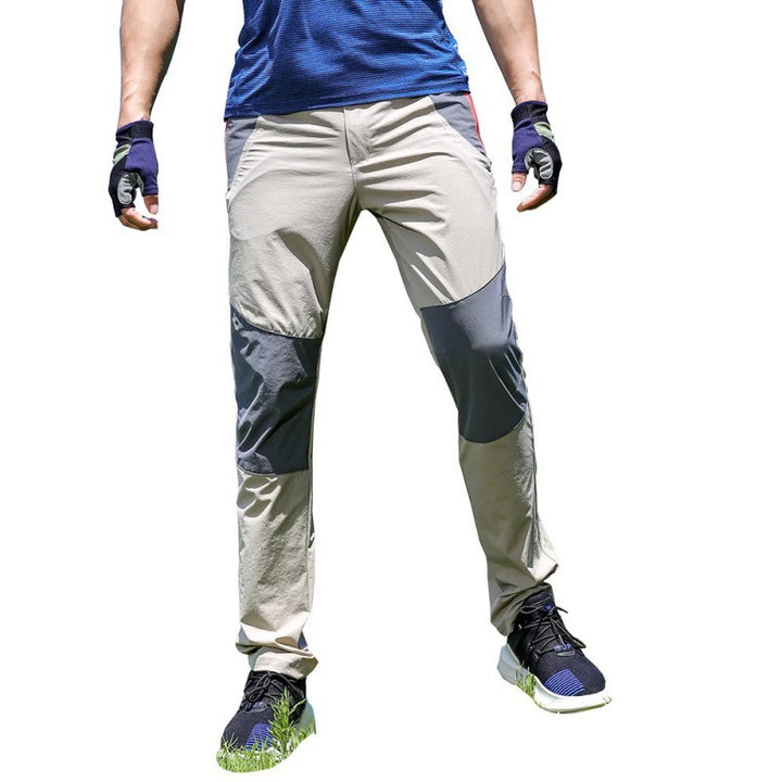 Herren  leichte Stretch-Outdoorhose mit verstärkten Knien und ergonomischer Bewegungspasse Nord Taschen