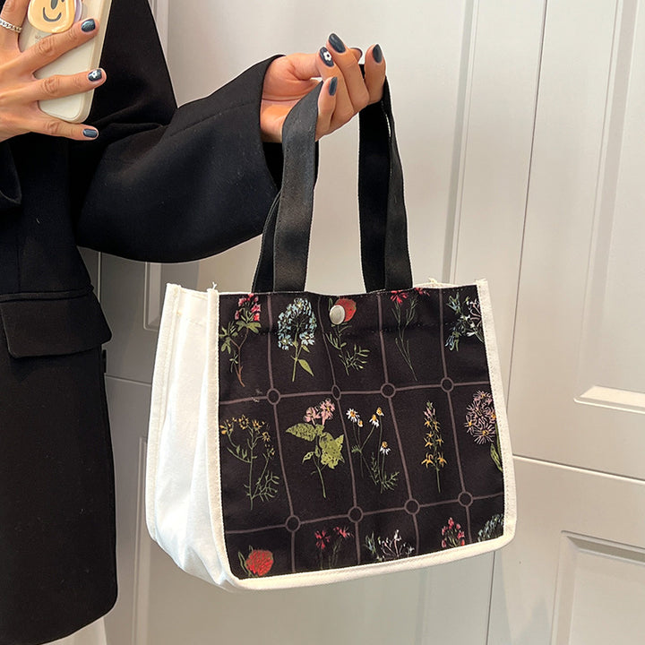 Damen Freizeit-Stofftasche mit floralem Motiven und robusten Tragegriffen Nord Taschen