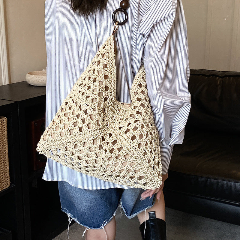 Damen handgefertigte Basttasche mit innovativem Design Nord Taschen