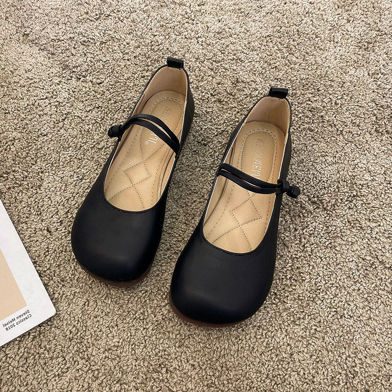 Damen Bequeme und elegante Ballerinas mit verstellbarem Riemen und weicher Innensohle - Vittorelli