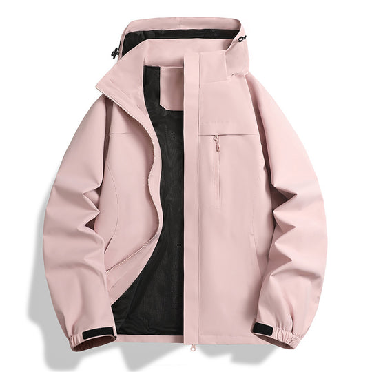 Herren Wasser- und winddichte Softshell-Outdoorjacke mit Kapuze, atmungsaktivem Meshfutter und Brustreißverschluss Nord Taschen