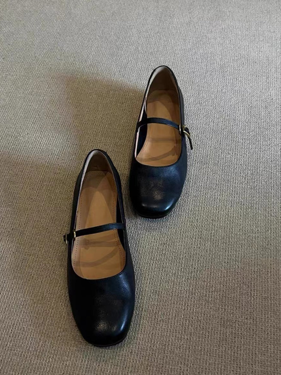 Damen elegante Mary Janes mit komfortabler Sohle und verstellbarem Riemen Avellé