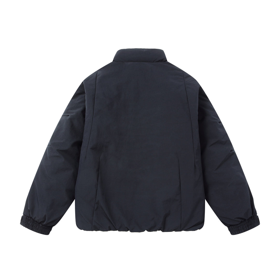 Herren Kurz‑Pufferjacke mit schützendem Stehkragen, verdecktem Reißverschluss und elastischem Saum Nord Taschen