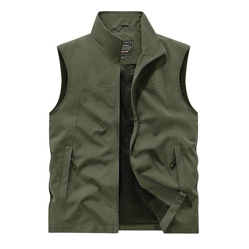 Damen Softshell‑Weste mit Meshfutter wind- und wasserabweisend Stehkragen und Frontreißverschluss Nord Taschen