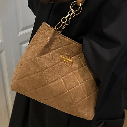 Damen elegante Tasche mit gestepptem Design Nord Taschen