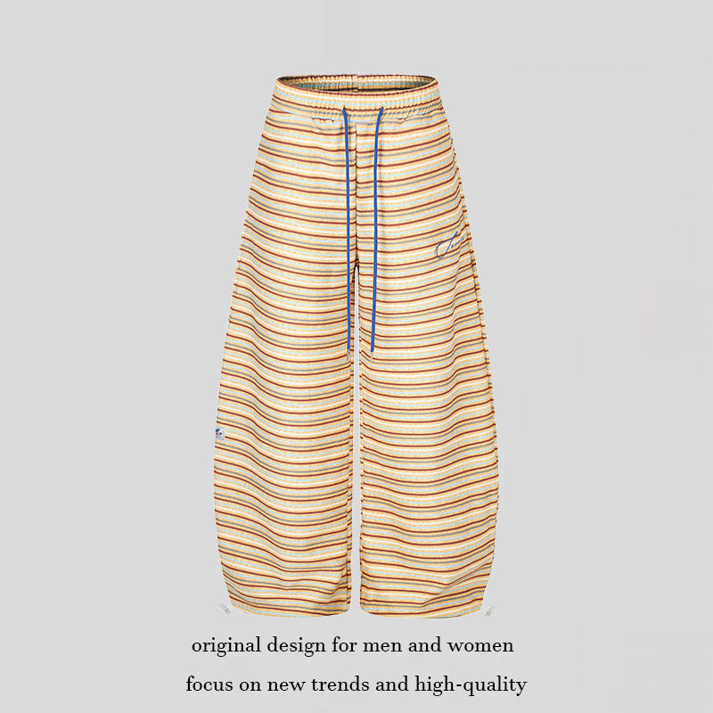 Damen Weite Palazzo‑Loungehose mit Tunnelzugbund und verstellbaren Saumkordeln Nord Taschen