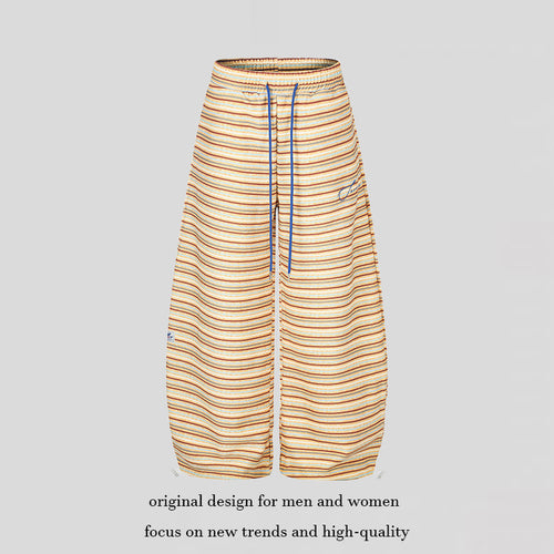 Damen Weite Palazzo‑Loungehose mit Tunnelzugbund und verstellbaren Saumkordeln Nord Taschen