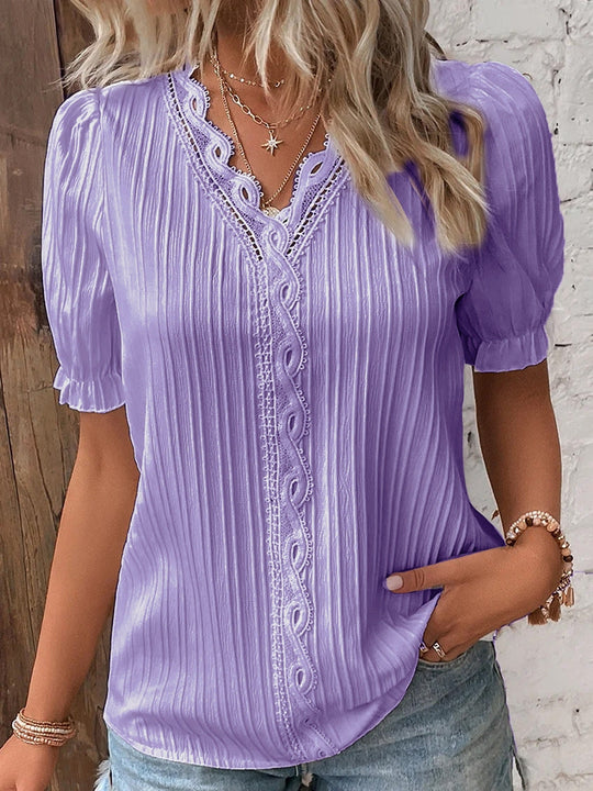 Damen Bluse mit raffiniertem Rüschendetail