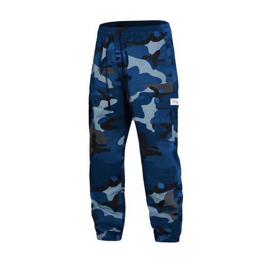 Herren Cargohose im Joggerstil mit Camouflage, Tunnelzugbund & elastischen Knöchelbündchen Nord Taschen