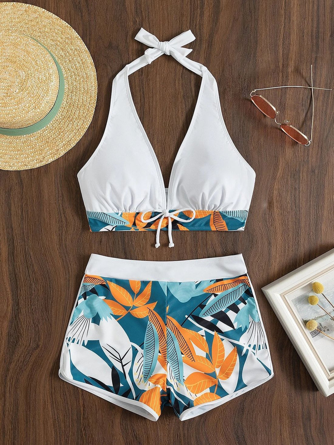 Damen Sportliches Bikini-Set mit verdecktem Bauch