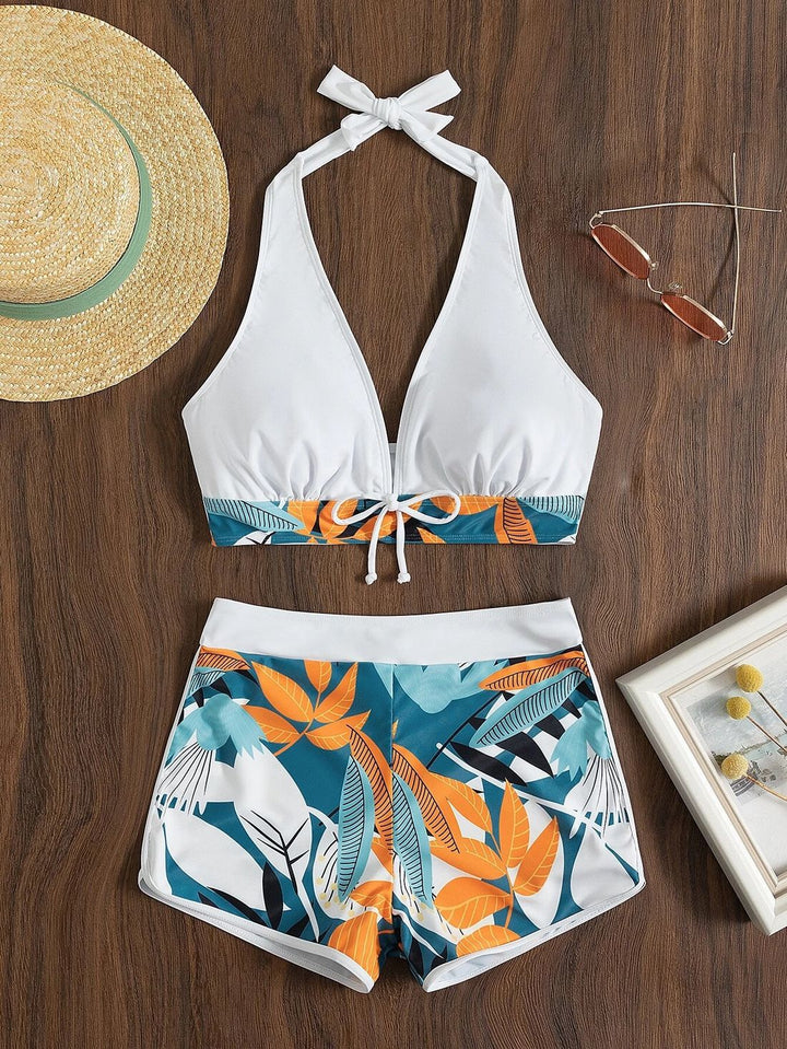 Damen Sportliches Bikini-Set mit verdecktem Bauch