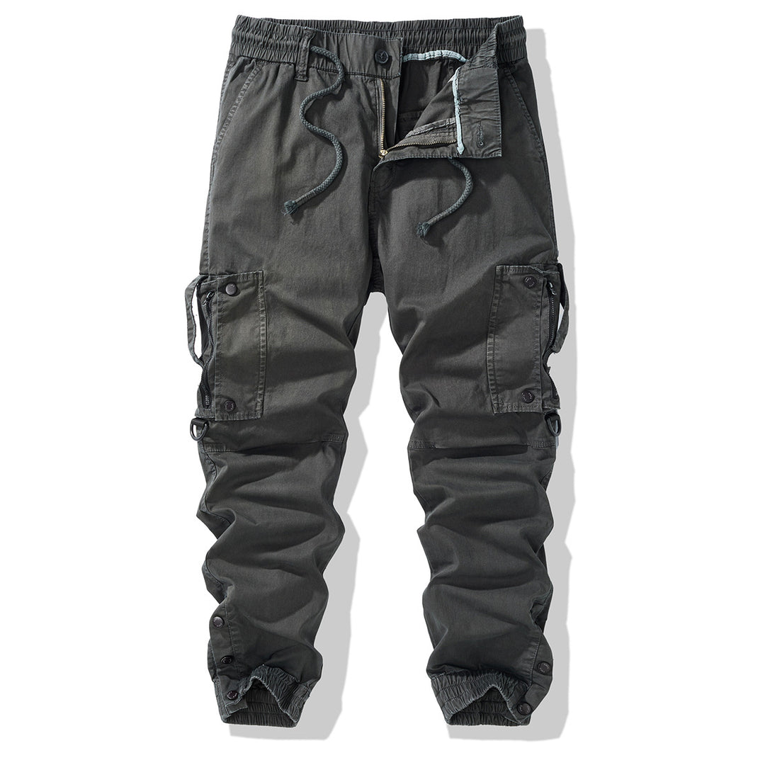 Herren Cargo-Jogginghose mit elastischem Bund, Reißverschluss-Cargotaschen und verstellbarem Saum Nord Taschen