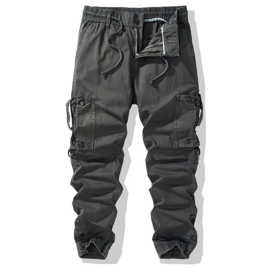 Herren Cargo-Jogginghose mit elastischem Bund, Reißverschluss-Cargotaschen und verstellbarem Saum Nord Taschen