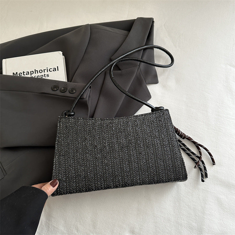 Damen Clutch-Tasche im modernen Flechtmuster Nord Taschen