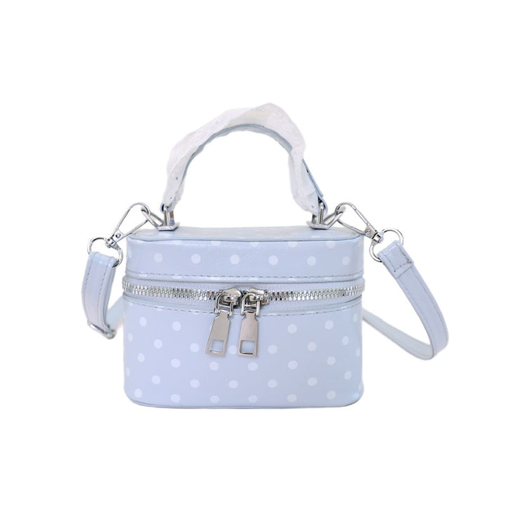 Damen Polka Dot Handtasche mit abnehmbaren Schulterriemen Nord Taschen