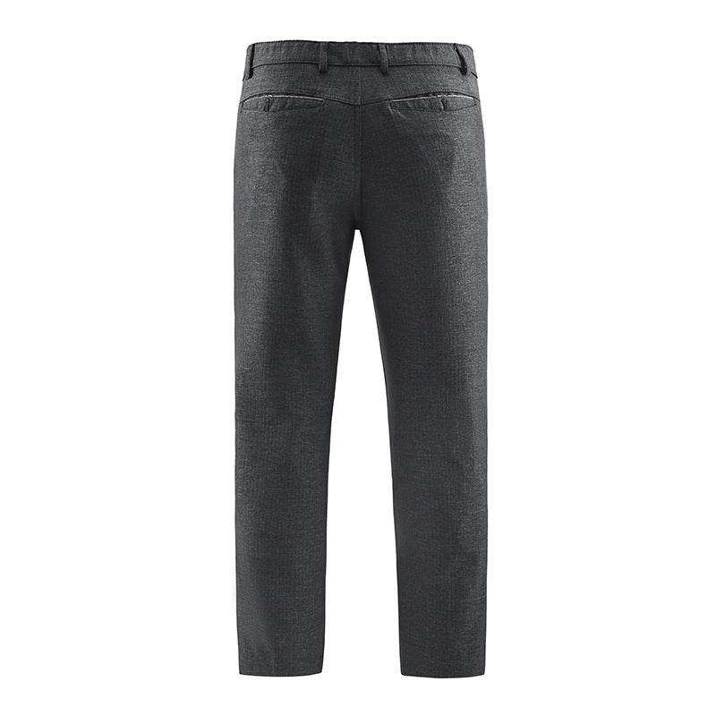 Herren Tailored-Chinohose mit geradem Bein, Gürtelschlaufen & Wiener Naht Nord Taschen