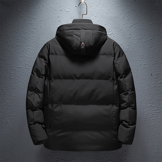 Herren Wattierte Kurzparka mit Kapuze, wasserabweisender Oberfläche und Utility-Taschen Nord Taschen