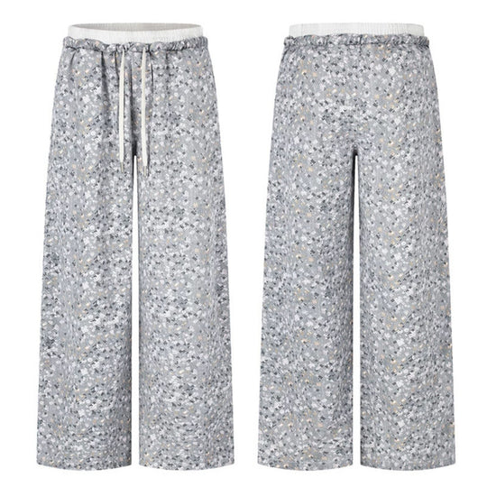 Damen Palazzo‑Glitzerhose mit elastischem Bund und Kordelzug Nord Taschen