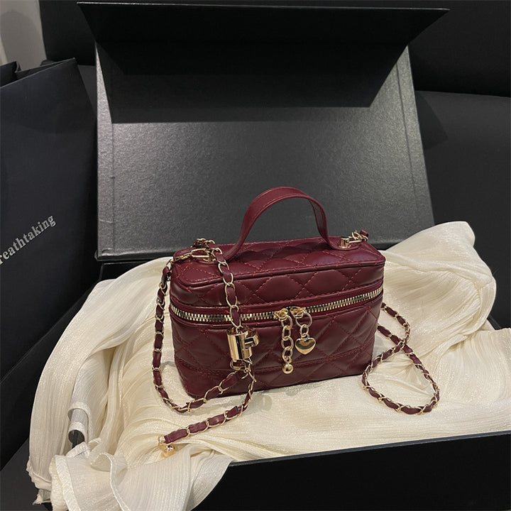 Damen elegante gesteppt Mini-Handtasche mit abnehmbarem Schulterriemen Nord Taschen