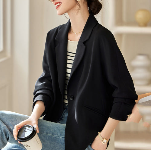 Damen Elegante oversized Blazerjacke Nord Taschen